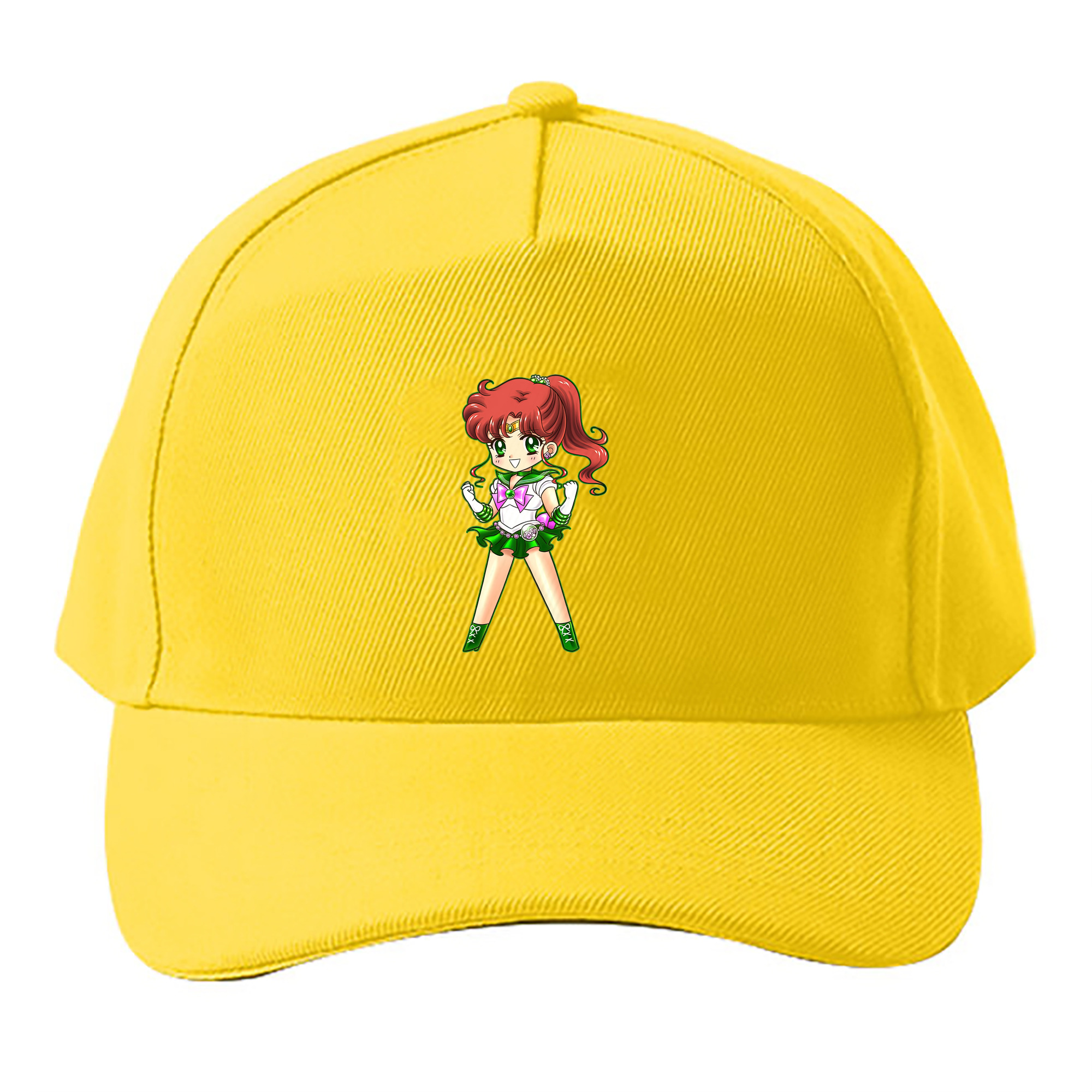 （画像用） 美少女戦士セーラームーン 木野 まこと きの まこと Sailor Moon Kino Makoto （セーラージュピター；Sailor Jupiter） ベースボールキャップ 綿100％ 男女兼用 帽子 スポーツ